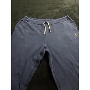 Mens Polo Ralph Lauren Heavyweight Sweatpants Navy W/yellow Pony 3xlt